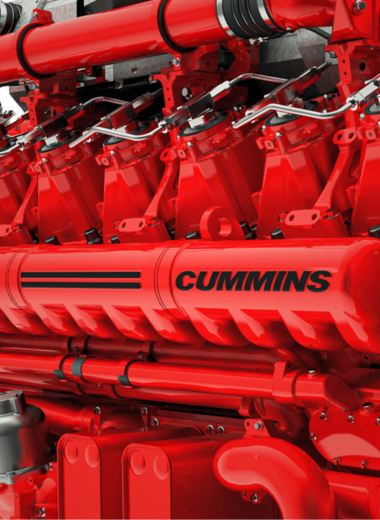 Cummins dizel motor crvene boje