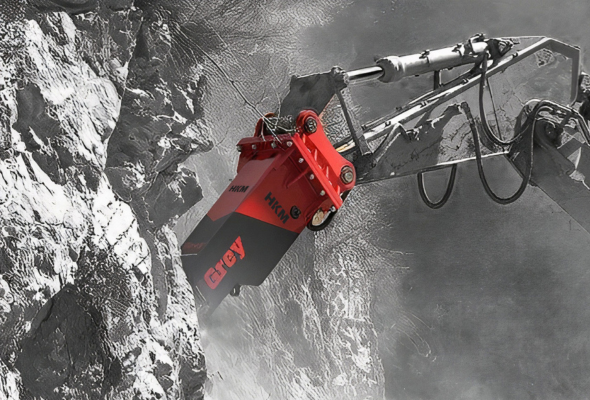 HKM hidraulični čekić u radu